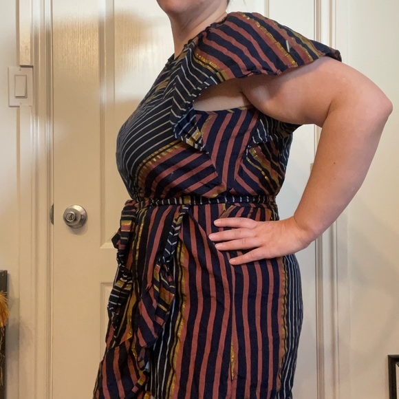 Ranna Gill Anthropologie Sibyl Shimmer Mini Dress - Picture 8 of 9